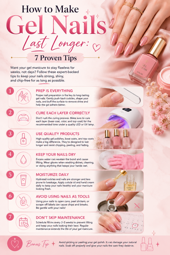 How to Make Gel Nails Last Longer: 7 Proven Tips